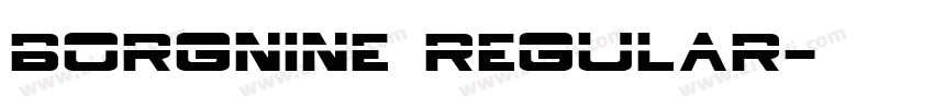 BorgNine Regular字体转换